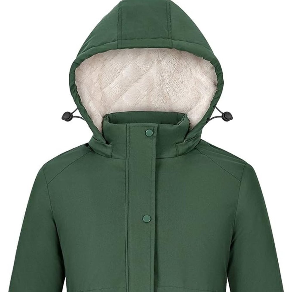 MaxByc Women's Winter Waterproof Warm Puffer Jacket Parka With Hood